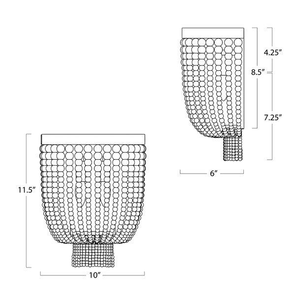 Milos Sconce Line Drawing